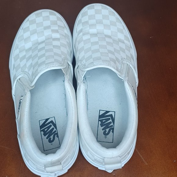 Vans Classic Slip-On Stackform Checkerboard Classic White Size 35 - Picture 4 of 10